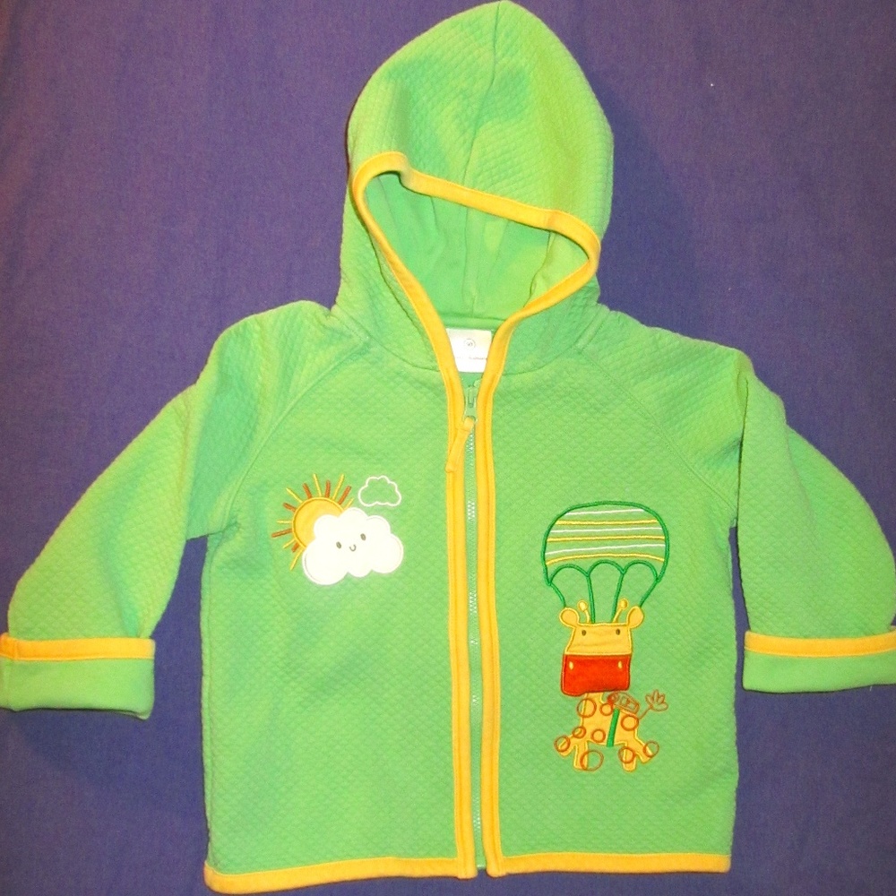 Hanna Andersson Quilted Hoodie 3T, 90cm